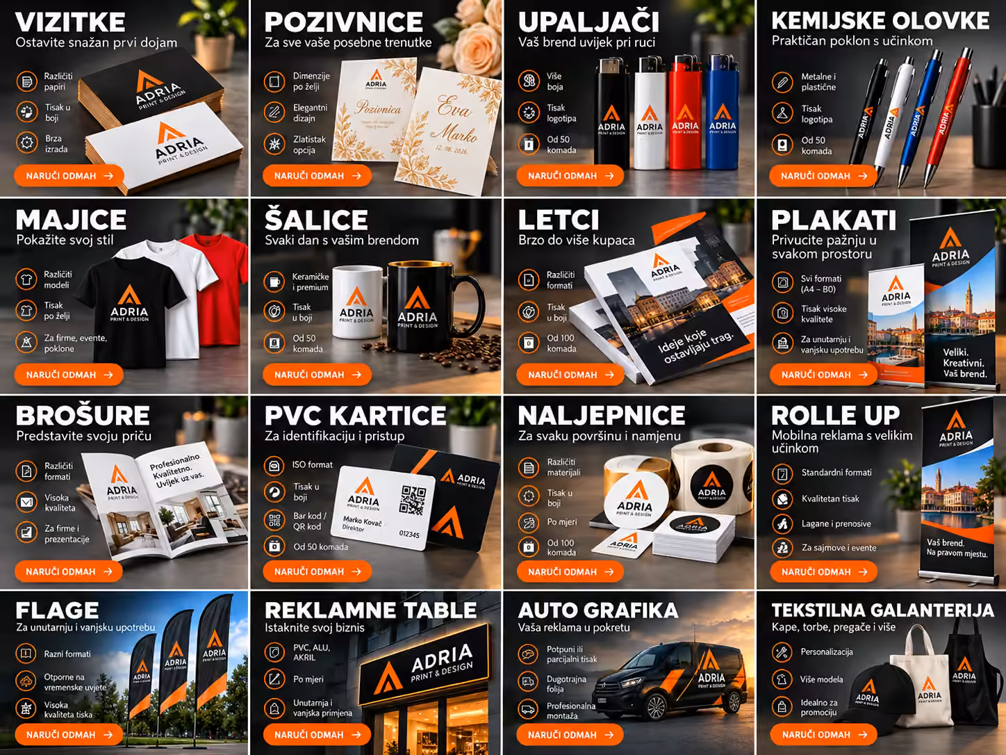 Ilustrativni prikaz majica s personaliziranim tiskom